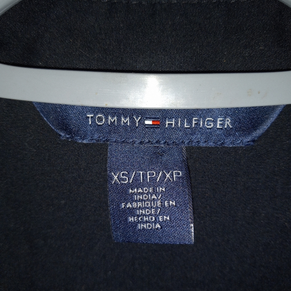 Tommy Hilfiger Button Up Black Blouse - Picture 3 of 6